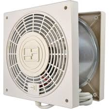 The greenhouse shutter vent and the exhaust fan are controlled by a thermostat that energizes them both when the temp inside the shed is above 80 degrees. Thruwall Through The Wall 2 Speed With Airflow Adapter Room To Room Fan Tw408 The Home Depot