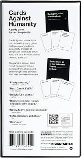 Apr 01, 2020 · cards against humanity is free to play on the website playingcards.io and allows up to six people to remotely join in. Amazon Com Cards Against Humanity Toys Games