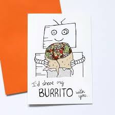 Burrito Valentines Card Funny Burrito Card Geek Valentine Card Foodie Birthday Card Geek Love Card Mexican Food Guacamole Is Extra In 2020 Geek Valentine Valentines Cards Cute Birthday Cards