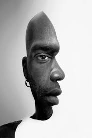 Black And White Profile Pictures Men Reclaiming The Self Is Your Sense Of Self An Illusion Illusion Art Portrait Optical Illusions