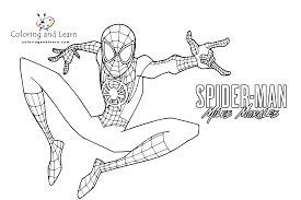 Miles Morales Coloring Pages (FREE) (2024) 