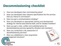 Identify a member of staff who will champion the plan and develop a strategy for implementation. Ppt Decommissioning Powerpoint Presentation Free Download Id 1010156