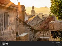 Split old town suites ⭐ , croatia, split, marmontova 2: Sunrise Over Split Old Image Photo Free Trial Bigstock