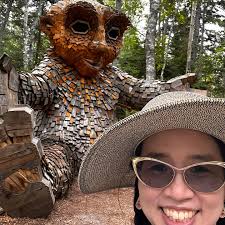 We saw the trolls @coastalmainebotanicalgardens ! (And I am