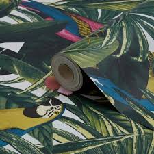 Papier Peint Papier Duplex Cleome Multicolore 53 Cm En 2020 Papier Peint Castorama Magasin Papier Peint