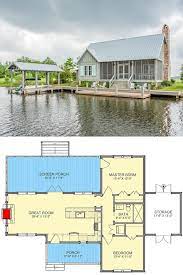 2 Bedroom Single Story Cottage With Screened Porch Floor Plan Small Cottage House Plans Craftsman House Plans Lake House Plans
