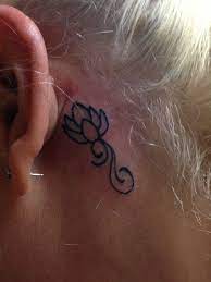 Lotus Tattoo Small Tat Behind Ear Small Lotus Tattoo Tattoo Behind Ear Tattoos