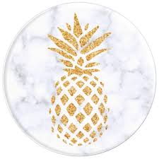 Black And White Marble Popsocket Amazon Com Metallic Gold Pineapple On White Marble Popsockets Grip And Stand For Phones And Tablets Cell Phones Acce Popsockets Gold Pineapple Gold Metal