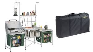 The cabala's kitchen is 57 lbs according to the web site. Everything You Need To Make Roughing It Not So Rough