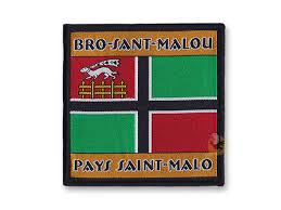 Ecusson A Coudre Broder Pays De Saint Malo 9 X 9 Cm