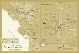 Spectrum is a telecommunications brand offered by charter communications, inc. San Louis Obispo County Paso Robles Area Winery Map