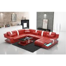 Avery ii red 2 piece sectional with left arm facing armless chaise $1,495. Contemporary Creative Designed Luxurious Leather Sectional Sofa Set My Aashis