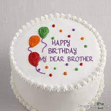 Happy birthday bro name cake. I Have Written My Dear Brother Name On Cakes And Wishes On This Birthday Wish And It Is Am Happy Birthday Cakes Happy Birthday Cake Images Simple Birthday Cake