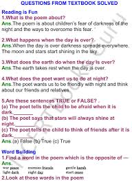 Grade 8 unit 5 answers. Pdf Ncert Solutions For Class 4 English Unit 5 Poem Pont Be Afraid Of The Dark
