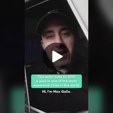 28-year-old #actor Max Gallo lives in #NewYorkCity — and makes $17,000...