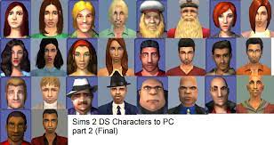 Sims 4 to sims 2 hair conversions. Sims 2 Ds Characters To Pc Part 2 Final Some Of These Look A Little Better Thesims