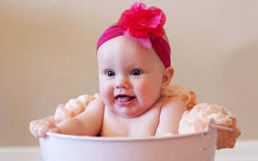 Happy baby is playing on the green grass. Cute Baby Wallpapers For Desktop Free Download Group 74