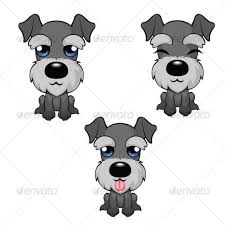 Black And White Mini Schnauzer Clipart Schnauzer Cachorros Adorables Perros Schnauzer Perros Vector