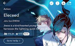 Apparently, Eleceed has the highest rating on Webtoon with a 9.93 rating.  I've checked a couple of the more popular series, and it seems to be true.  : r/manhwa