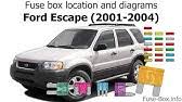 The video above shows how to replace blown fuses in the interior fuse box of your 2005 ford escape in addition to the fuse panel diagram location. Fuse Box Location And Diagrams Ford Escape 2005 2007 Youtube