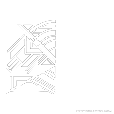 Printable coloring pages for girls. Art Deco Stencil Printable Designs