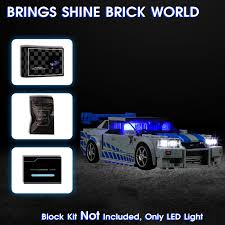 Amazon.com: Vaodest LED Light for Lego 76917 Speed Champions Fast & Furious  Nissan Skyline GT-R (R34) Toy Car Set,Design and Configuration Compatible  ...