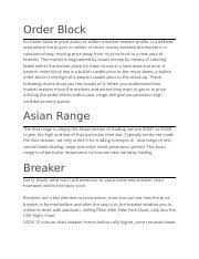 Benefits of using this mitigation . Ict Doc Docx Order Block An Order Block In Price Action Or Within A Market Makers Profile Is A Defined Area Where The Buyers Or Sellers Of Smart Money Course Hero