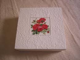 Caixa De Mdf Decorada Com Papel Caixa De Mdf Decorada Com Papel Relevo E Decoupage Caixas Decoradas Caixa Mdf Caixa Mdf Decorada