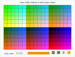 52 Abundant Html Hexadecimal Color Chart