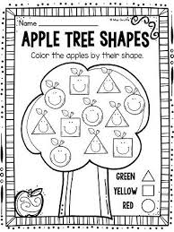 Apples Theme 2d Shapes Activities For Your Apples Unit Apple Preschool Preschool Math September Preschool