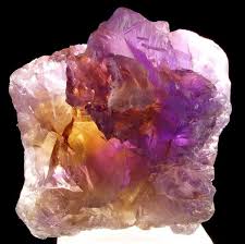 Quartz Var Ametrine Rare And Unusual Variety Of Quartz Ametrine From Anahi Mine Bolovia Crystal Is Crystals Crystals And Gemstones Rocks And Minerals