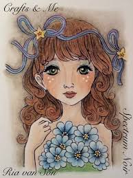 Coloring with brushos and distress pencils