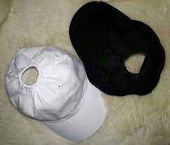 Wear Your Hair High Baseball Hat With Elastic Hole For Ponytail On Top Baseball Cap Womens Baseball Cap Hats