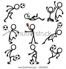 Stock Vector Stickfigure Soccer 176297942 Jpg 450 470 Strichmannchen Kritzel Zeichnungen Strichzeichnung