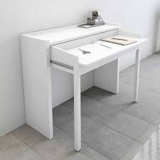 Ausziehbarer Schreibtisch Villon In Weiss Mit Rollen In 2020 Schreibtisch Weiss Kinderschreibtisch Schreibtisch