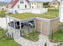 Fur Die Dachbegrunung Eignet Sich Besonders Ein Carport Mit Flachdach S Besonders Carport Dachbegrunung Carport Garage Double Carport Carport Designs