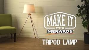 Shop allmodern for modern and contemporary floor lamps to match your style and budget. Tripod Floor Lamp Make It With Menards Youtube
