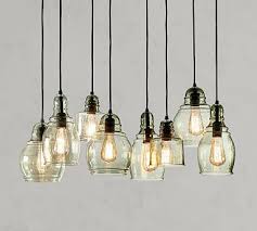 Paxton Glass 8 Multi Light Pendant Pottery Barn