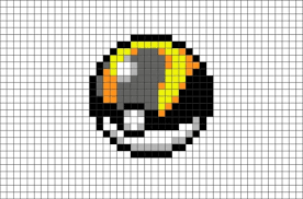 Ultra Ball Pixel Art Pixel Art Pokemon Pixel Art Easy Pixel Art