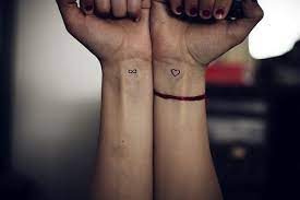 Wrist tattoos are extremely elegant and feminine, allowing girls to subtly express themselves with delicate body art. Infinite Love Matching Tattoo Matching Tattoos Tattoos