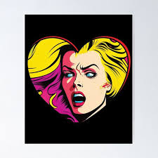 Pop Art Love heart" Poster for Sale by GaryDobson