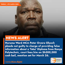 Huruma Ward MCA Peter Owera Oluoch...