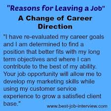 Acceptable Reasons For Leaving A Job