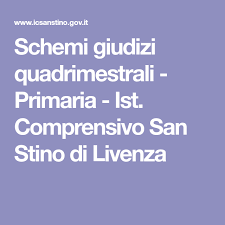 Schemi Giudizi Quadrimestrali Primaria Ist Comprensivo San Stino Di Livenza Schema Valutazione Attivita Didattiche