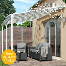Kies uit hardlopers van 4 bij 3 en 5 bij 3 meter. Shop Pergola Kit Aluminium Outdoor Patio Deck Cover 5 X 3m Verandah Online Wholesales Direct