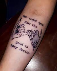 #tattoo #back tattoo #skeleton hand #skeleton hand tattoo #skeleton tattoo #pinky promise tattoo #pinky promise. 60 Pinky Promise Tattoo Ideas Best Designs Canadian Tattoos