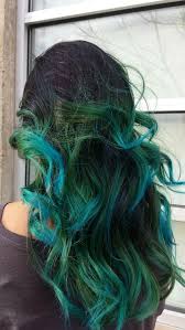 To give it a touch of glam, opt for a grey and green ombre mix. Pin By Harley Chastain On Hair Hair Styles Green Hair Long Hair Styles
