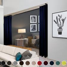 Theater, opera or cinema empty silk stage background, blue scene. Rod Desyne Heavy Duty Drapery 150 In W X 108 In H Panel In Dark Blue T04 150108 The Home Depot
