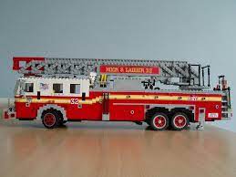 Lego Fdny Ladder Lego City Fire Truck Lego Cars Lego Fire