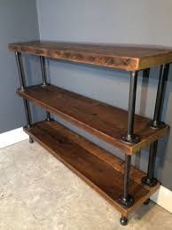 Entryway Reclaimed Wood Shelf Shelving Unit With 3 By Urbanwoodfurnishings Kendin Yap Ev Ic Tasarim Mobilya